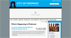 Desktop Screenshot of ci.piedmont.ca.us