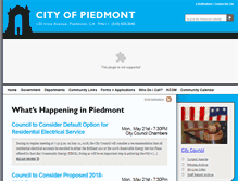Tablet Screenshot of ci.piedmont.ca.us